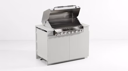 Modul für einen halb eingelassenen Grill (Grill nicht enthalten)